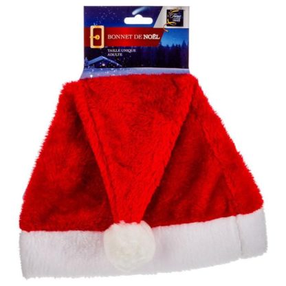 Accessoire Festif | Chapeau de Noël Adulte "Peluche" 43cm Rouge Accessoire Festif Accessoire Festif