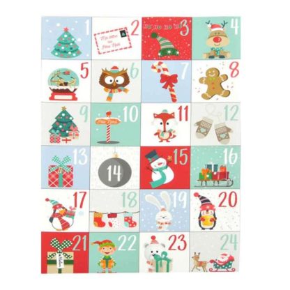 Accessoire Festif | Stickers de Noël "Calendrier de l’Avent" Multicolore Accessoire Festif Accessoire Festif