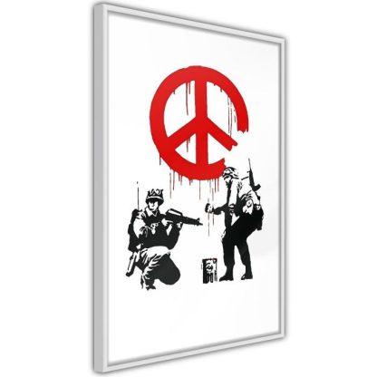 Affiche Murale | Affiche Murale Encadrée "Banksy CND Soldiers I" Affiche Murale Affiche Murale