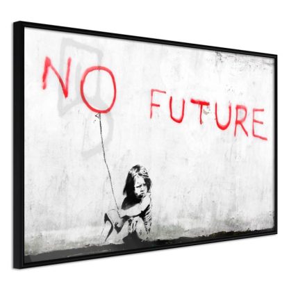 Affiche Murale | Affiche Murale Encadrée "Banksy No Future" Affiche Murale Affiche Murale