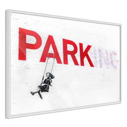 Affiche Murale | Affiche Murale Encadrée "Banksy Parking" Affiche Murale Affiche Murale