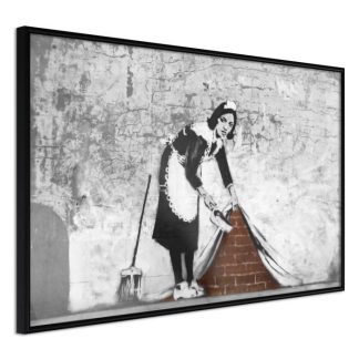 Affiche Murale | Affiche Murale Encadrée "Banksy Sweep it Under the Carpet" Affiche Murale Affiche Murale