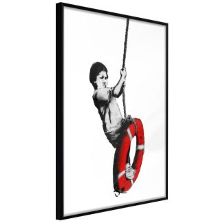 Affiche Murale | Affiche Murale Encadrée "Banksy Swinger" Affiche Murale Affiche Murale