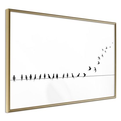 Affiche Murale | Affiche Murale Encadrée "Birds on a Wire" Affiche Murale Affiche Murale