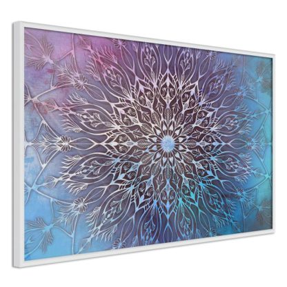 Affiche Murale | Affiche Murale Encadrée "Blue and Pink Mandala" Affiche Murale Affiche Murale