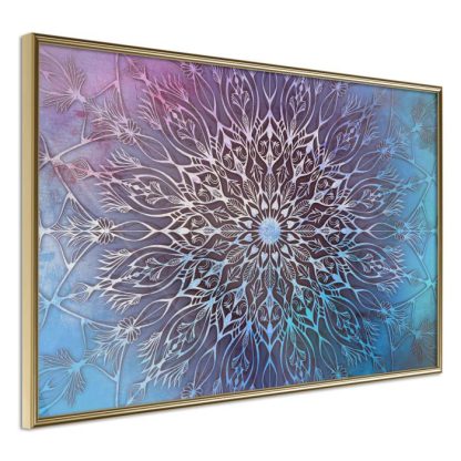 Affiche Murale | Affiche Murale Encadrée "Blue and Pink Mandala" Affiche Murale Affiche Murale