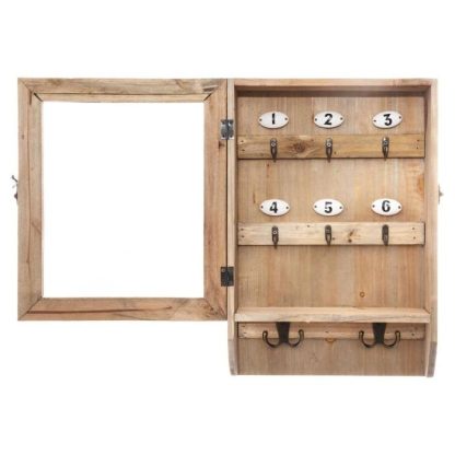 Boîte à Clés | Boite à Clés en Bois "Key" 26x38cm Naturel Boîtes & Rangements Boîte à Clés