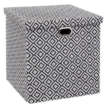 Boîte de Rangement | Boîte de Rangement Carrée "Mix N Modul" 31x31cm Noir & Blanc Boîte de Rangement Boîte de Rangement