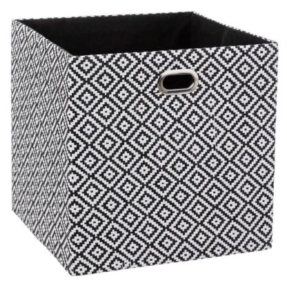 Boîte de Rangement | Boîte de Rangement Carrée "Mix N Modul" 31x31cm Noir & Blanc Boîte de Rangement Boîte de Rangement