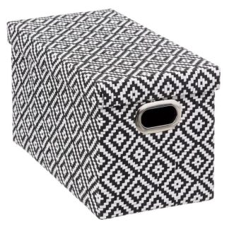 Boîte de Rangement | Boîte de Rangement "Mix N Modul" 15x31cm Noir & Blanc Boîte de Rangement Boîte de Rangement