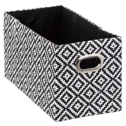 Boîte de Rangement | Boîte de Rangement "Mix N Modul" 15x31cm Noir & Blanc Boîte de Rangement Boîte de Rangement