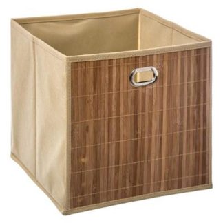 Boîte de Rangement | Boîte de Rangement Pliable "Bambou" 31x31cm Naturel Boîte de Rangement Boîte de Rangement