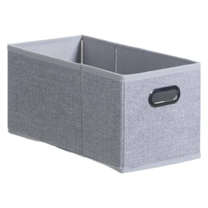 Boîte de Rangement | Boîte de Rangement Pliable "Nell" 15x31cm Gris Clair Boîte de Rangement Boîte de Rangement