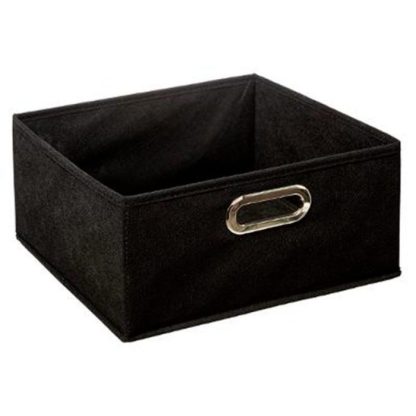 Boîte de Rangement | Boîte de Rangement Pliable "Premium" 15x31cm Noir Boîte de Rangement Boîte de Rangement