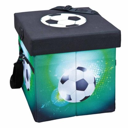 Boîte de Rangement | Boîte de Rangement Pliable "Soccer" 37cm Vert Boîte de Rangement Boîte de Rangement