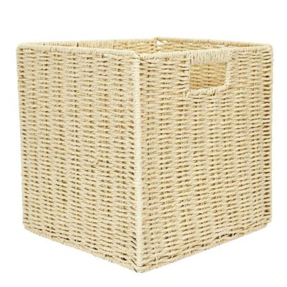 Boîte de Rangement | Boîte de Rangement Pliable "Tressée" 30x30cm Naturel Boîte de Rangement Boîte de Rangement