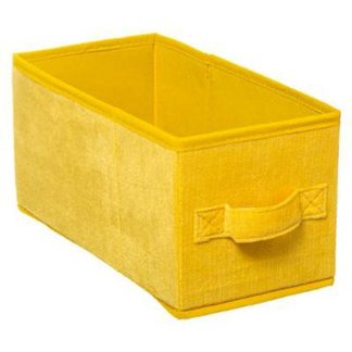 Boîte de Rangement | Boîte de Rangement Velours "Mix N Modul" 15x31cm Jaune Boîte de Rangement Boîte de Rangement