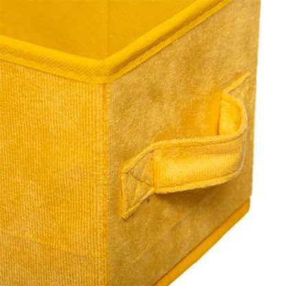 Boîte de Rangement | Boîte de Rangement Velours "Mix N Modul" 15x31cm Jaune Boîte de Rangement Boîte de Rangement