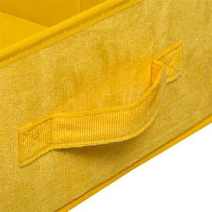 Boîte de Rangement | Boîte de Rangement Velours "Mix N Modul" 31x31cm Jaune Boîte de Rangement Boîte de Rangement