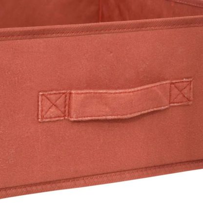 Boîte de Rangement | Boîte de Rangement Velours "Mix N Modul" 31x31cm Terracotta Boîte de Rangement Boîte de Rangement