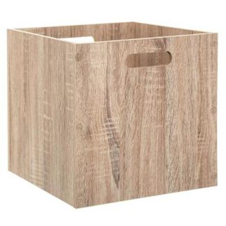 Boîte de Rangement | Boite de Rangement en Bois "Evy" 31x31cm Naturel Boîte de Rangement Boîte de Rangement