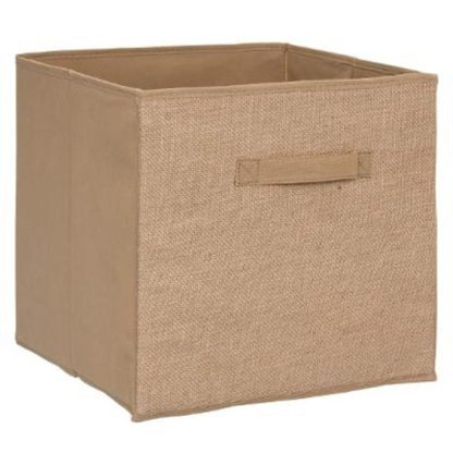 Boîte de Rangement | Boite de Rangement Pliable "Jute" 31x31cm Naturel Boîte de Rangement Boîte de Rangement