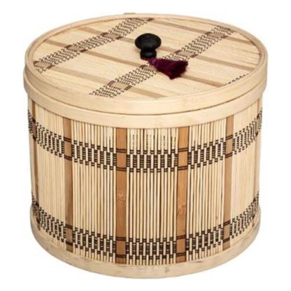 Boîte de Rangement | Lot de 3 Boîtes Déco "Namaste" 25cm Naturel Boîte de Rangement Boîte de Rangement