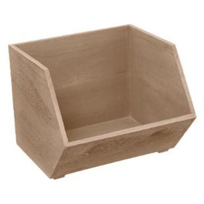 Boîte de Rangement | Lot de 3 Casiers Empilables "Ety" 29cm Naturel Boîte de Rangement Boîte de Rangement