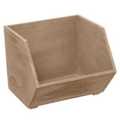 Boîte de Rangement | Lot de 3 Casiers Empilables "Ety" 29cm Naturel Boîte de Rangement Boîte de Rangement