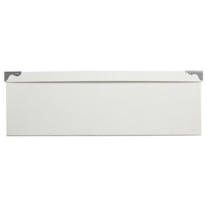 Boîte de Rangement | Lot de 6 Boîtes de Rangement "Croco" 48cm Blanc Boîte de Rangement Blanc