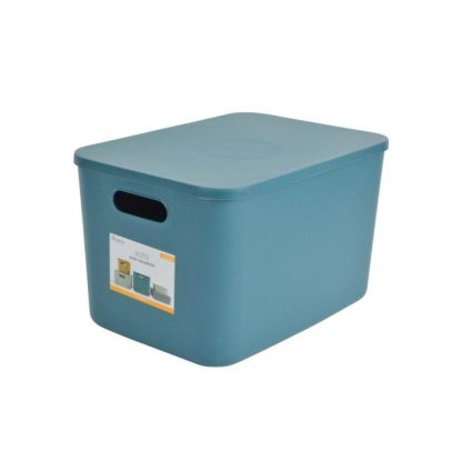 Boîte de Stockage | Boîte de Rangement Avec Couvercle "Iris" 15,5L Emeraude Boîte de Stockage Boîte de Stockage