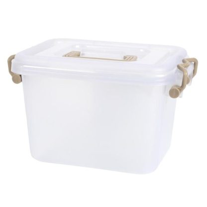 Boîte de Stockage | Boîte de Rangement à Roulettes "Lia" 5L Transparent Boîte de Stockage Boîte de Stockage