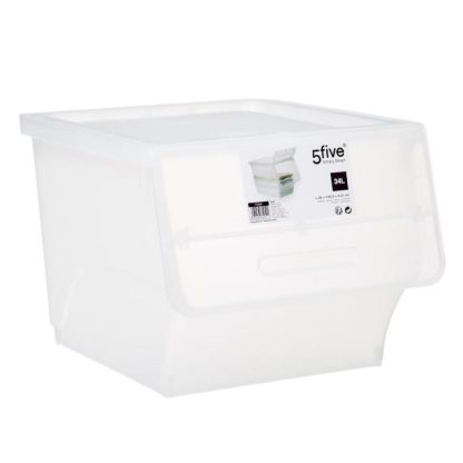 Boîte de Stockage | Boîte de Rangement "Cara" 34L Transparent Boîte de Stockage Boîte de Stockage