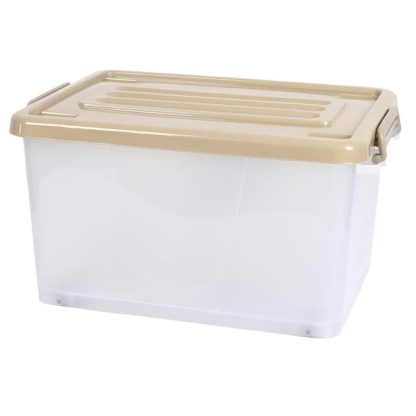 Boîte de Stockage | Boîte de Rangement "Utile" 35L Transparent Boîte de Stockage Boîte de Stockage