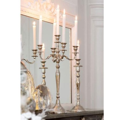 Bougeoir & Chandelier | Chandelier Design "Classic" 45cm Argent Bougeoir & Chandelier Argent