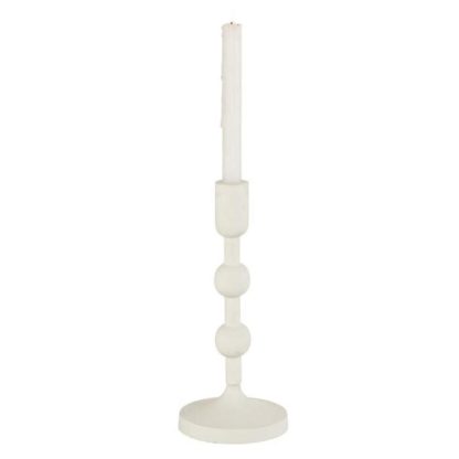 Bougeoir & Chandelier | Chandelier Rond Design "Izy" 28cm Blanc Bougeoir & Chandelier Blanc