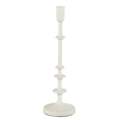 Bougeoir & Chandelier | Chandelier Rond Design "Izy" 42cm Blanc Bougeoir & Chandelier Blanc