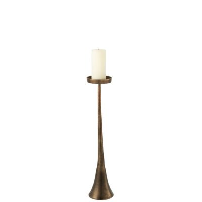 Bougeoir & Chandelier | Bougeoir Vintage "Luky" 62cm Bronze Bougeoir & Chandelier Bougeoir & Chandelier