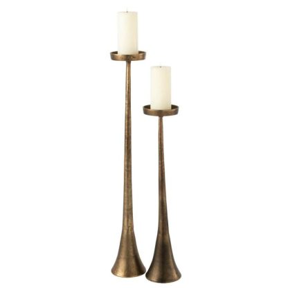 Bougeoir & Chandelier | Bougeoir Vintage "Luky" 62cm Bronze Bougeoir & Chandelier Bougeoir & Chandelier