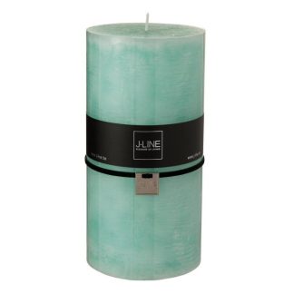 Bougie | Bougie Cylindrique Déco "Junina" 20cm Bleu Aqua Bougie Bleu Aqua