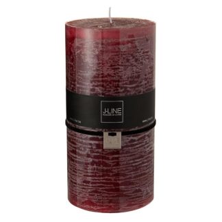 Bougie | Bougie Cylindrique Déco "Junina" 20cm Cerise Bougie Bougie