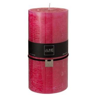 Bougie | Bougie Cylindrique Déco "Junina" 20cm Fuchsia Bougie Bougie