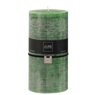 Bougie | Bougie Cylindrique Déco "Junina" 20cm Vert Clair Bougie Bougie