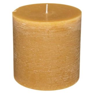 Bougie | Bougie Cylindrique "Rustic" 10cm Jaune Bougie Bougie