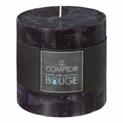 Bougie | Bougie Cylindrique "Rustic" 10cm Noir Bougie Bougie