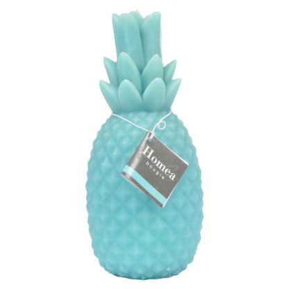 Bougie | Bougie Déco "Ananas Tropical" 20cm Bleu Bougie Bleu