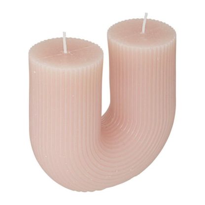 Bougie | Bougie Design "Demi" 400g Rose Bougie Bougie