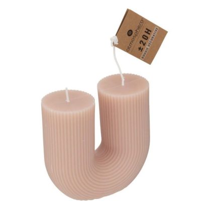 Bougie | Bougie Design "Demi" 400g Rose Bougie Bougie