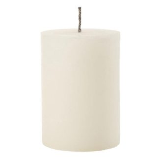 Bougie | Bougie Pilier Extérieur "Odessa" 21cm Blanc Bougie Blanc