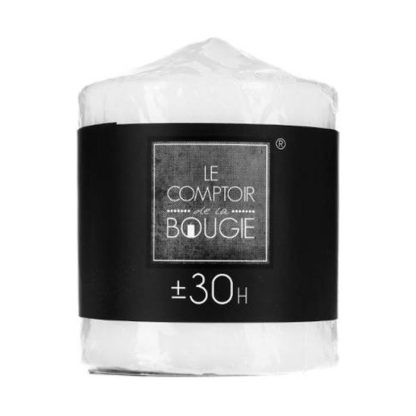 Bougie | Bougie Ronde "Basic" 9cm Blanc Bougies & Senteurs Blanc